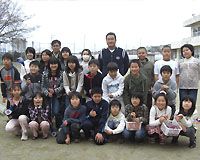 小田孔明が高知県の小学校を訪問（3月8日）