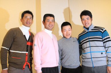 池田、藤本、松山が大阪に集結。震災復興チャリティコンペに参加（11日）