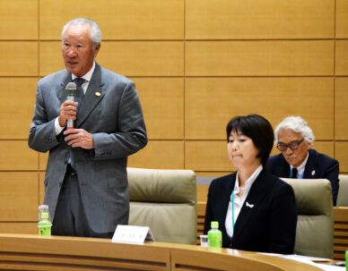 青木功が全日本ゴルフ振興会議に出席（4月22日）