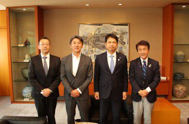 茨城県知事へ表敬訪問【日本ゴルフツアー選手権 森ビルカップ Shishido Hills】