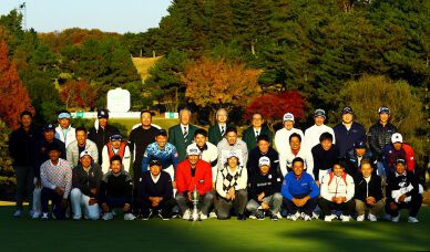「今年も1年間、男子ゴルフを支えていただきありがとうございました」選手会長・時松隆光