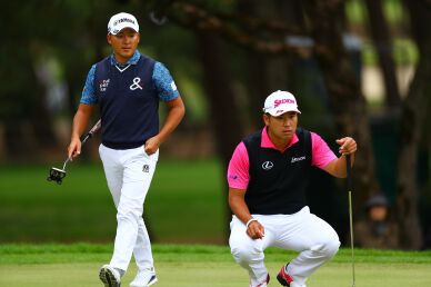 Shugo finished 1 shot lead against Hideki but his reaction was still very humble