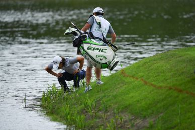 3 times in the water hazard on the Final Round drained Ryo Ishikawa's chance for the victory