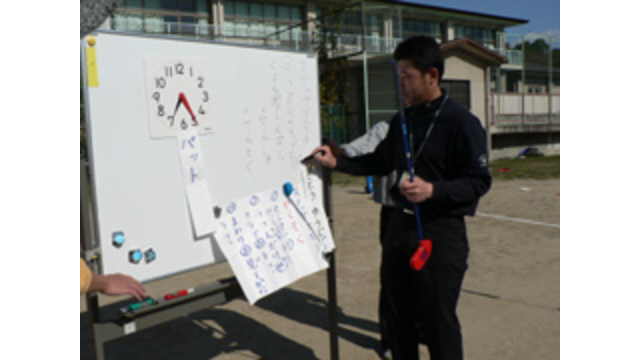 全国公募による寄贈の京都府立聾学校にてスナッグゴルフ実技講習を実施。（11月16日）