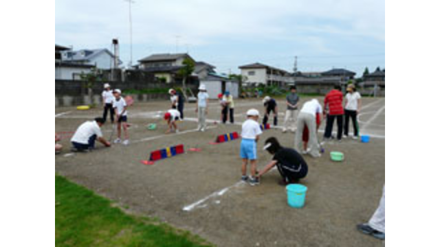 茨城県立盲学校小学部の児童がスナッグゴルフを体験（7月15日）