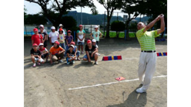 城里町立古内小学校でスナッグゴルフ実技講習会を実施（7月16日）