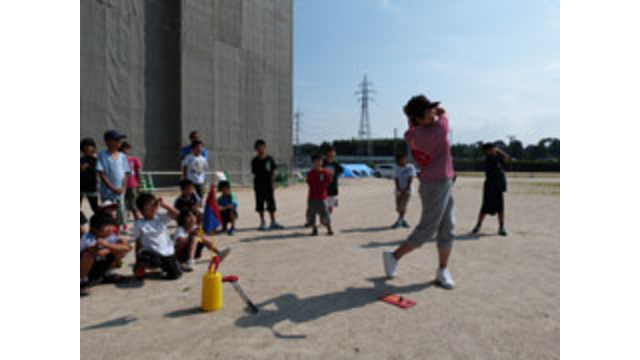 伯耆(ほうき)町立岸本小学校でスナッグゴルフ実技講習会を実施（7月9日）