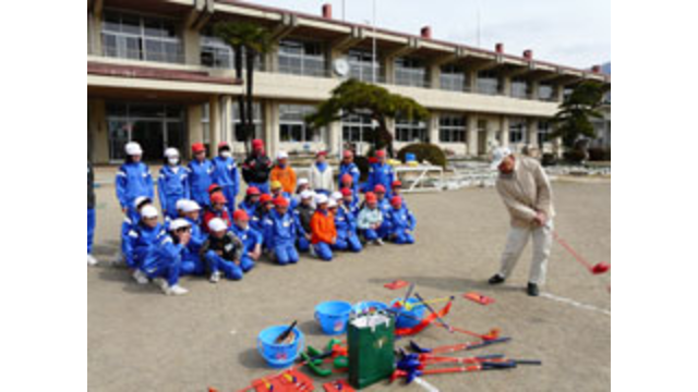 大子町立上小川小学校でスナッグゴルフ実技講習会を開催（3月13日）