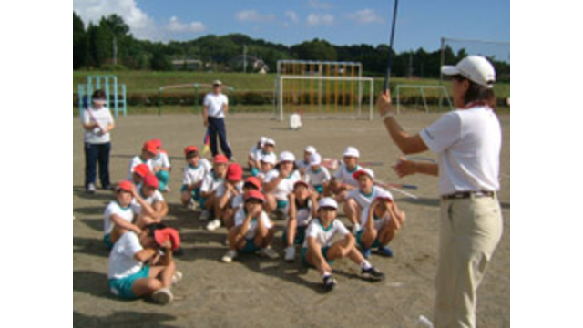 茨城県常陸大宮市立小瀬（オセ）小学校にてスナッグゴルフ講習を実施（10月21日）