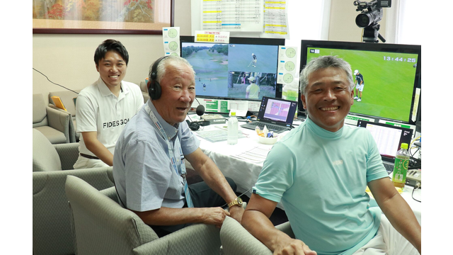 きょうの生中継は世界のアオキと、地元福岡が誇るテッシーこと手嶋の解説でお楽しみください（プレーオフの模様はYouTubeで放送中です）