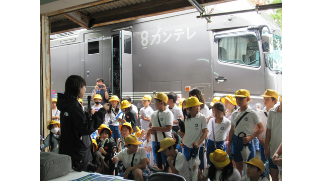 地元三木市の小学生がトーナメントの舞台裏を社会学習見学（10月4日）