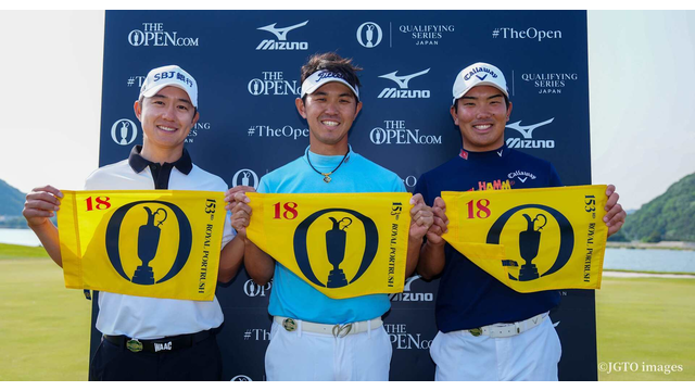 優勝の阿久津と共に、ヨンハンと河本が全英切符