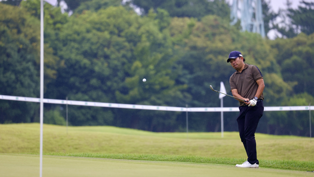 蛭川隆が９アンダー63をマーク！一気に首位タイへ急浮上