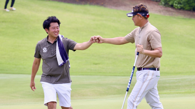 中島邦宏が圧巻の５連続バーディ締めで２位タイに食い込む
