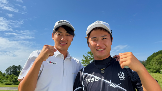 長野泰雅が初キャディ！石塚祥利との沖学園先輩後輩コンビで優勝を狙う