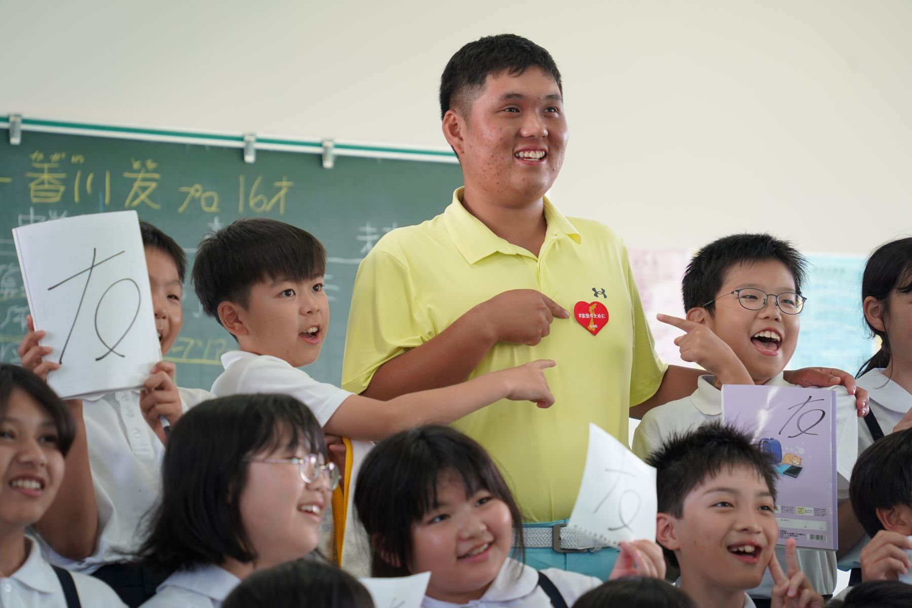 香川友が初めての先生に【ゴルフ伝道活動】