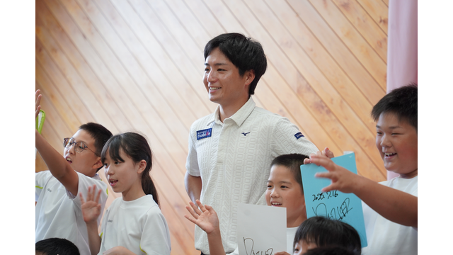 作田大地が地元・石川県の小学校でゴルフ伝道活動