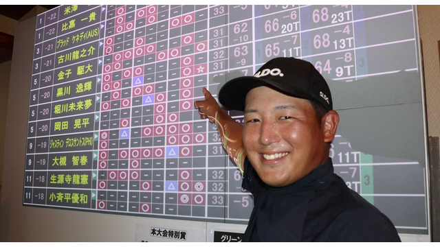 黒川ツインズの兄・逸輝がアルバトロスを達成、3差のV争い