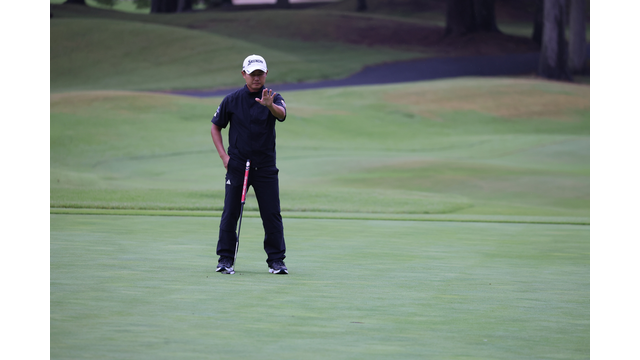 最終日をしびれるような位置でプレーするためにも2日目は上位を狙う小浦和也