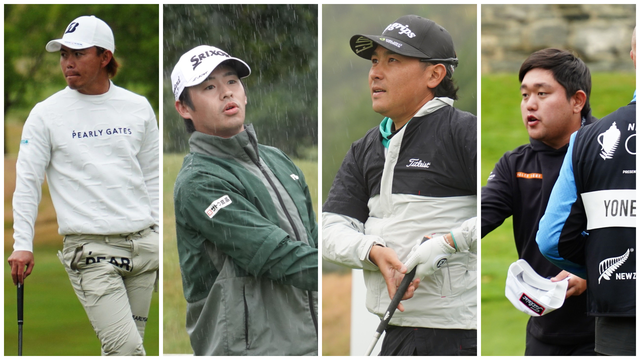 1Rはサスペンデッド。木下、片岡、池村、米澤が悪天候下で3アンダー「68」