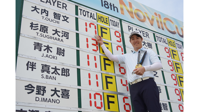 大内智文が完全初V、ACNツアーポイントランキングで開幕ダッシュ