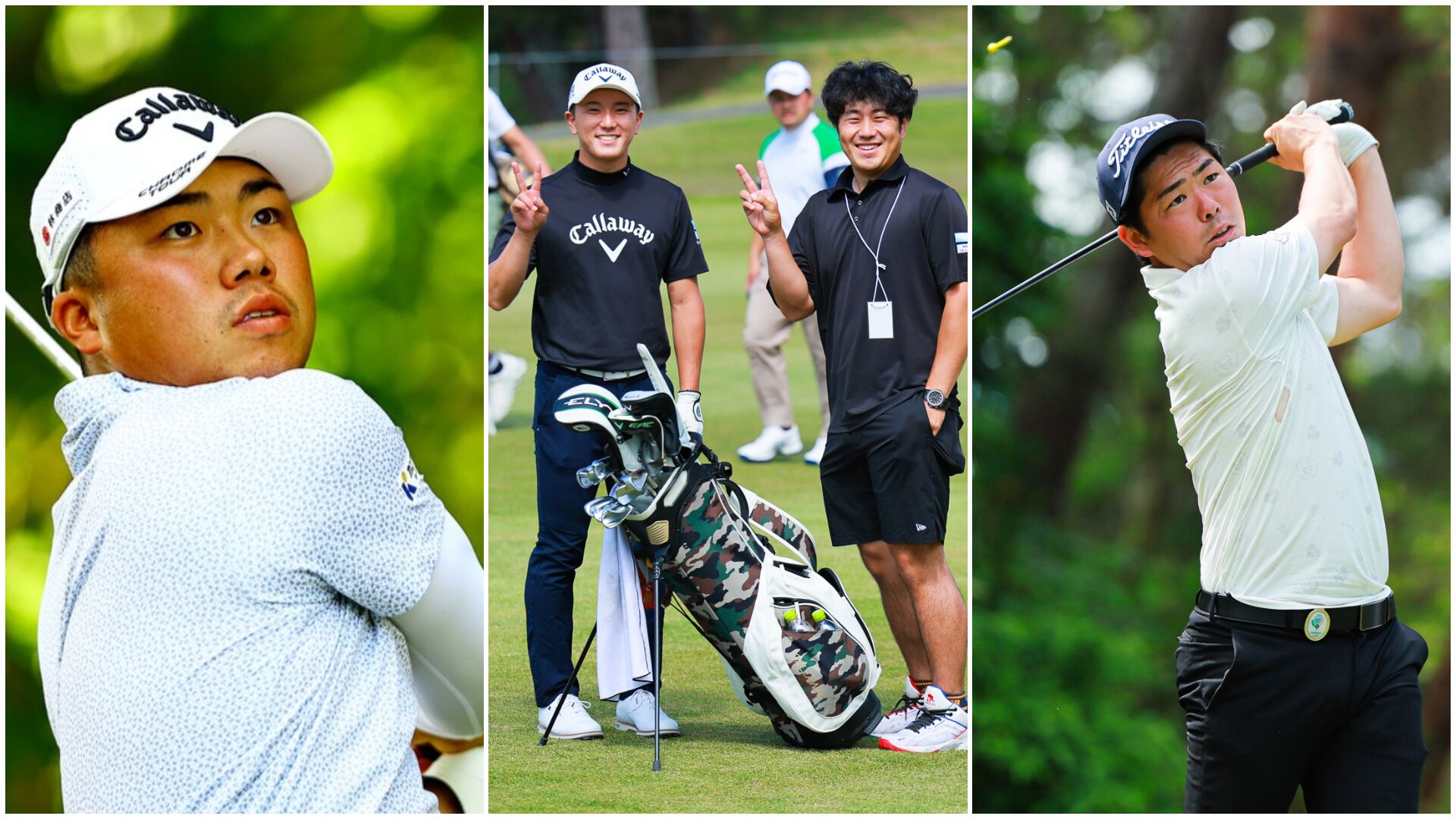 出利葉＝プロテスト1位者、山田＝新人戦優勝、髙橋＝ティーチングプロ兼インフルエンサー⛳多彩な顔触れ