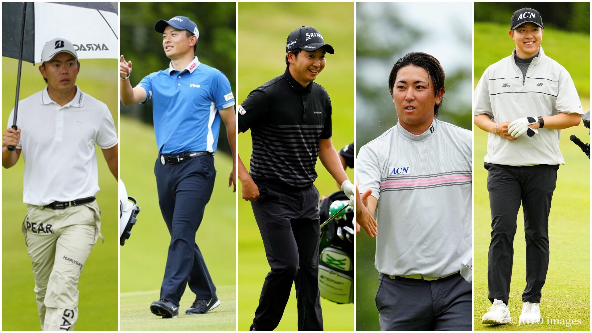 首位に木下、岡田、小木曽と前田と竹山の5人。それぞれが記録付きの大混戦です