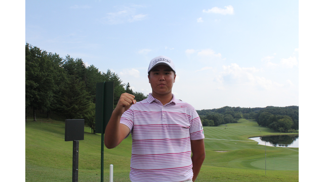 2年前よりもドライバーの飛距離が15ヤードアップした松山茉生さんは ローアマと優勝のダブルタイトル獲得が目標